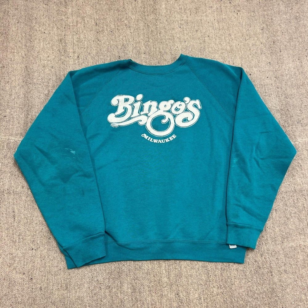 Vintage Bingo's Milwaukee Sweatshirt‎ Mens XL Blue 1990s USA